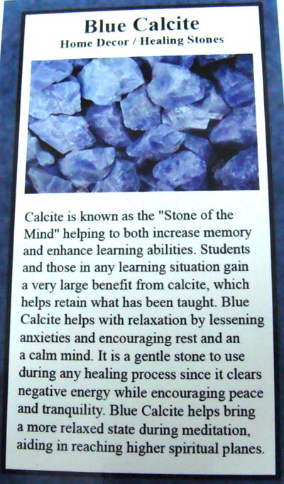 Blue Calcite Front