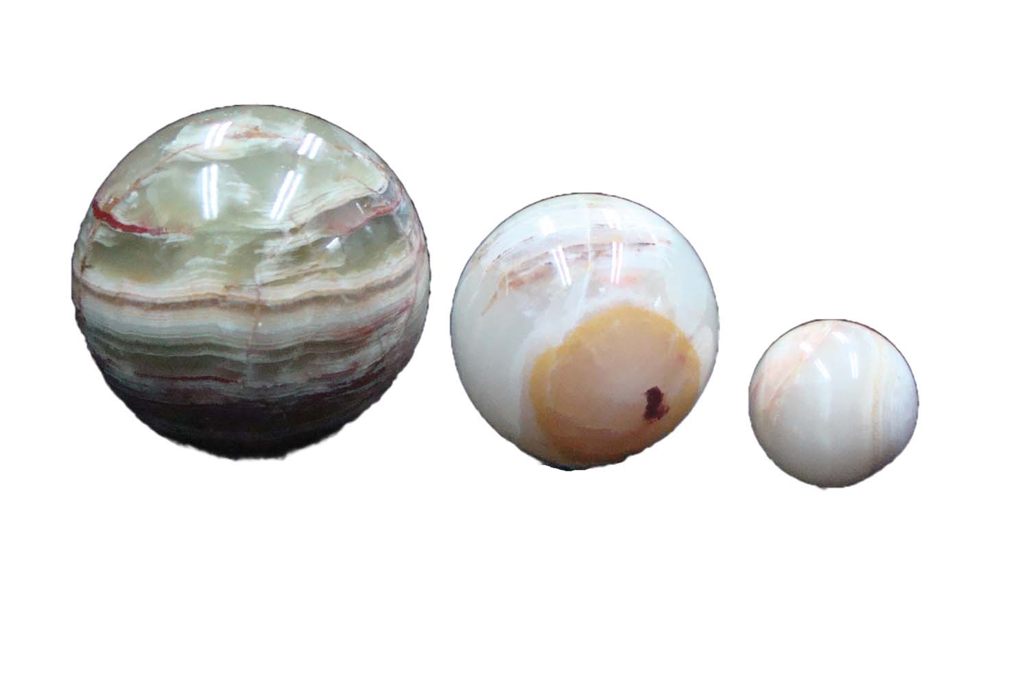 Onyx Spheres 4, 3, & 2