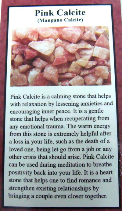 Pink Calcite Front