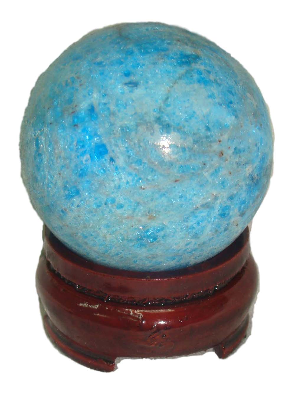 blue apatite sphere