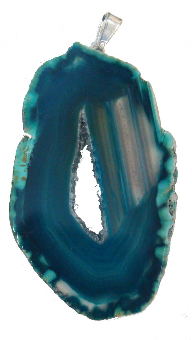 dyed agate pendant2