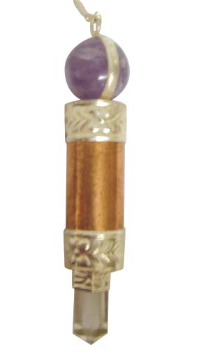 healing stick pendant copper