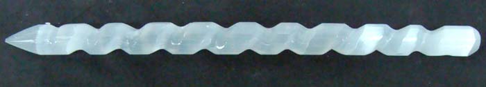 selenite wand carved small
