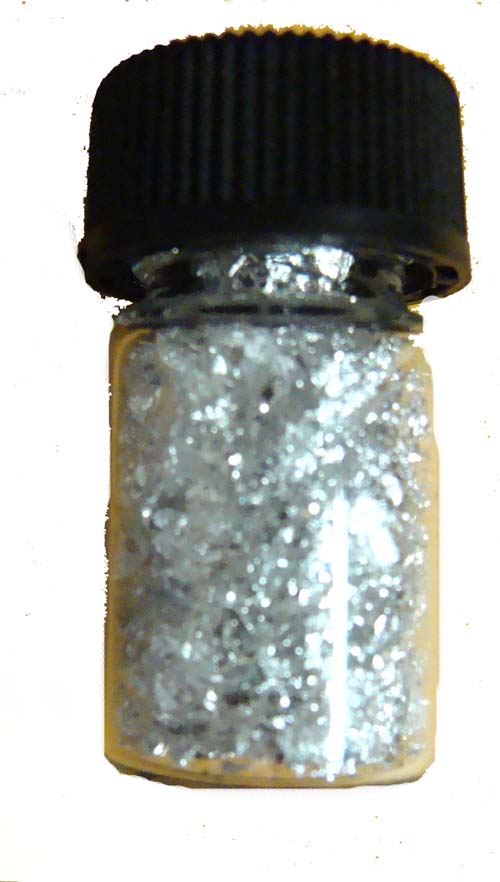 silver flake bottle