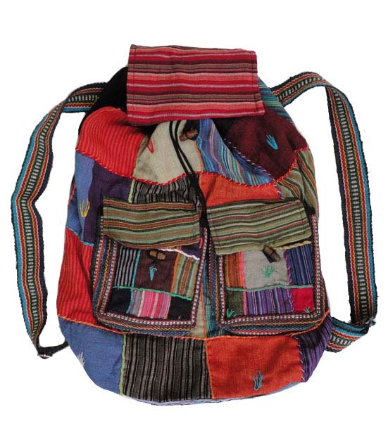 Cotton Hippie Patchwork Backpack
