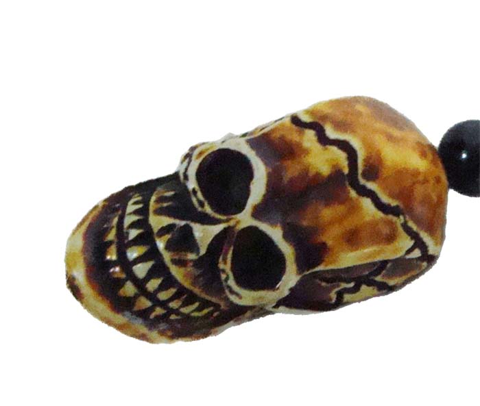 poly skull pendant