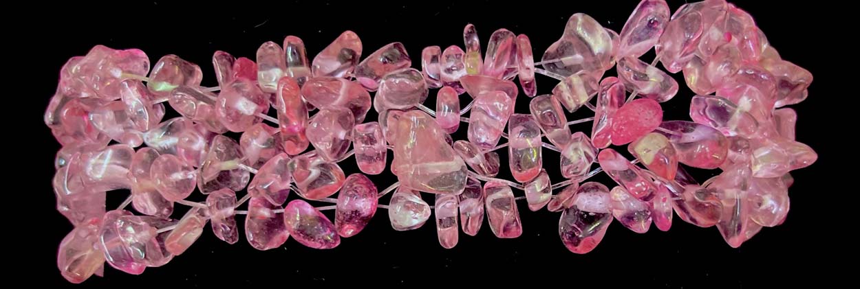 6 line rose quartz