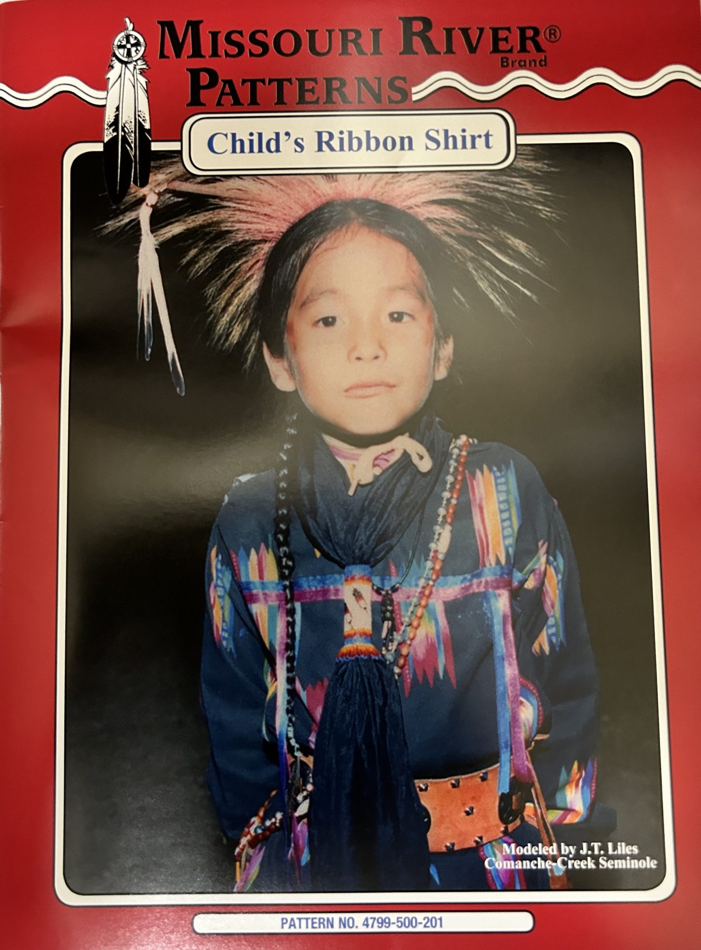 pattern childs ribbon shirt