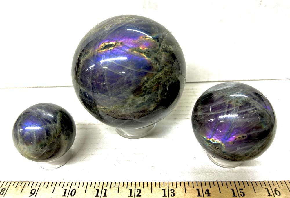 labradorite purple sphere 47