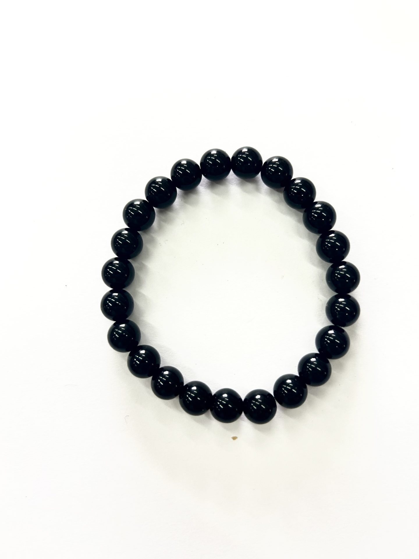 8mm black obsidian bracelet
