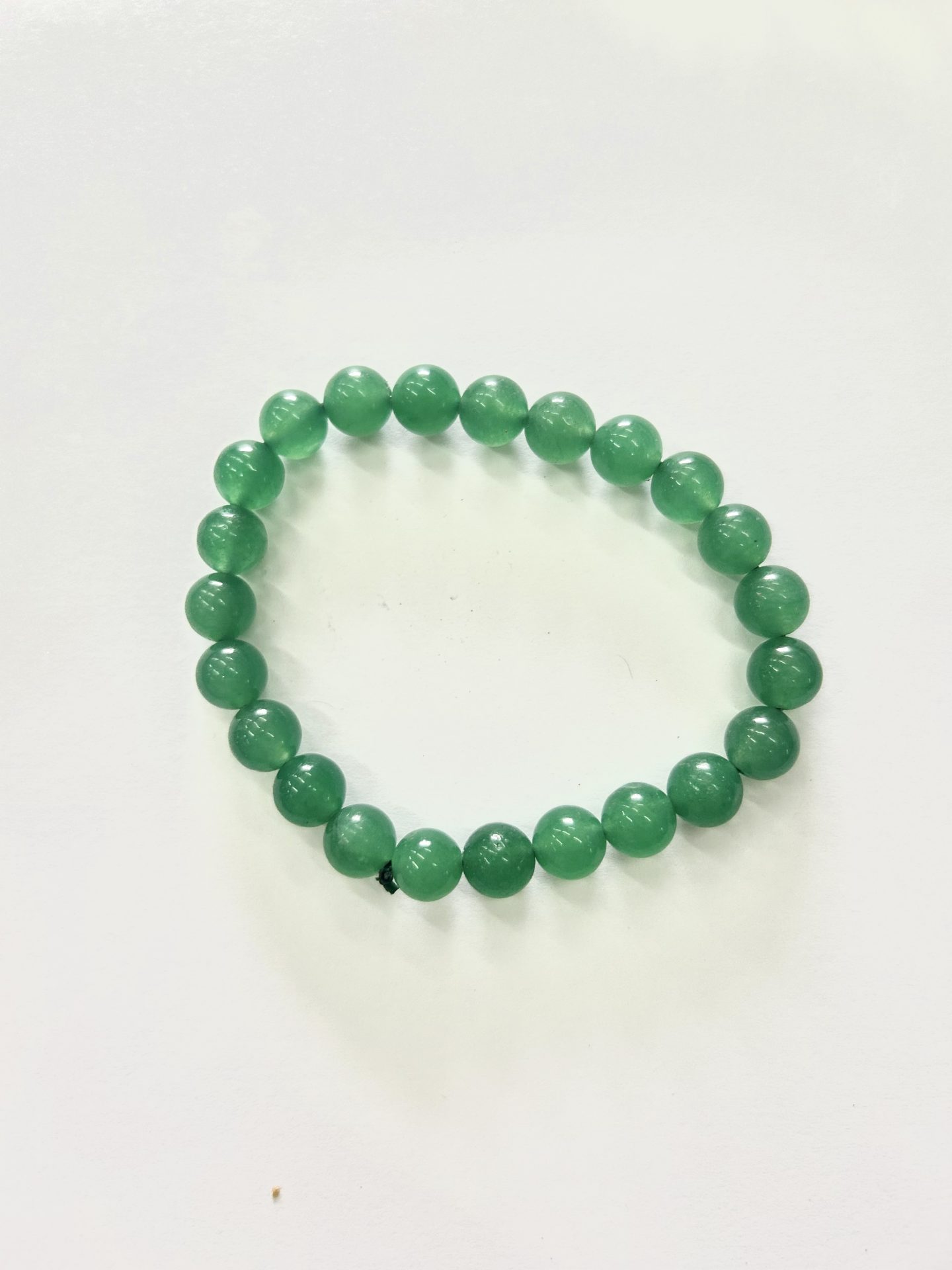 8mm green jade bracelet
