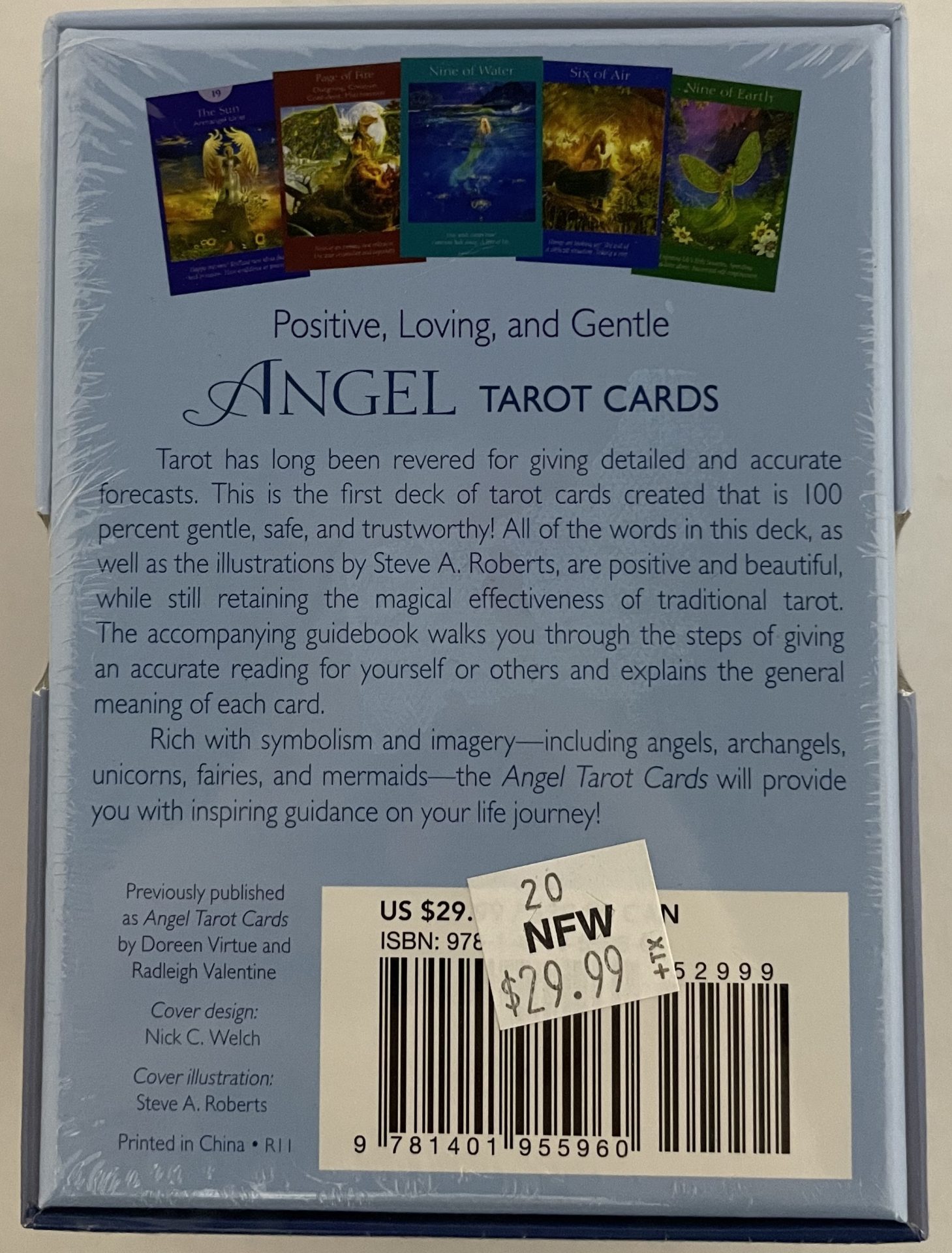 ANGEL TAROT CARDS BACK