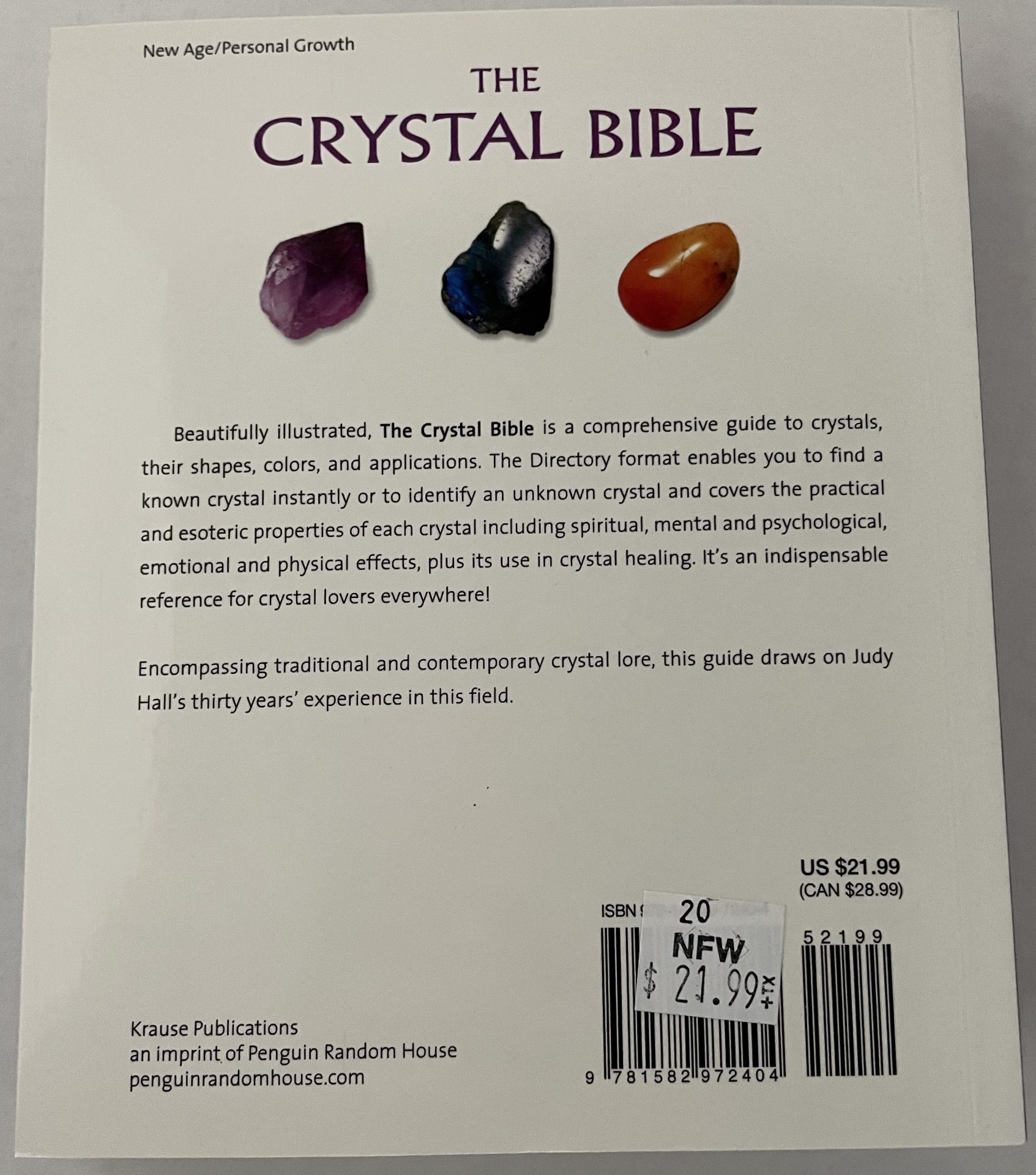 CRYSTAL BIBLE BACK