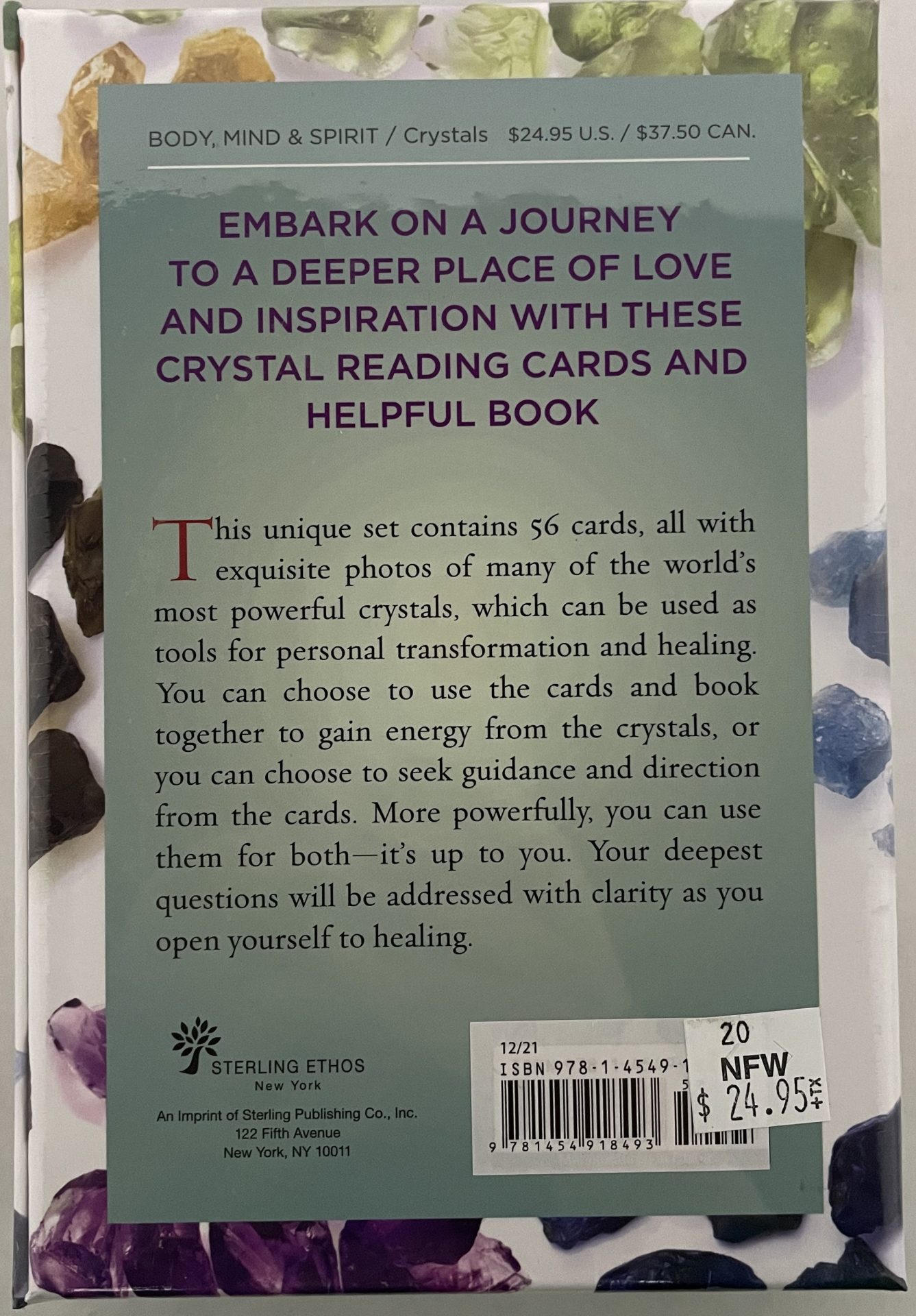 CRYSTAL READING CARDS BACK