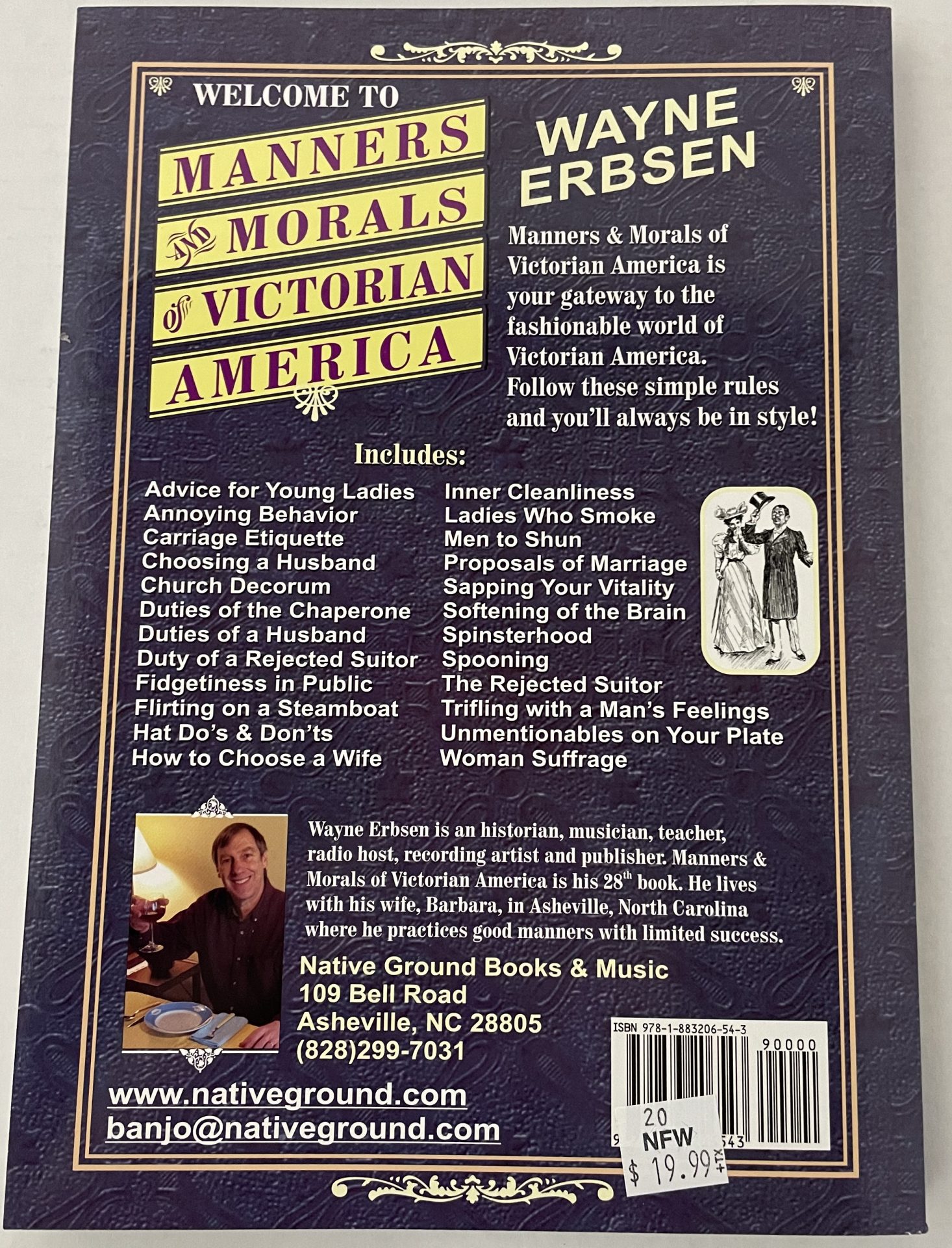 BOOK-MANNERS & MORALS OF VICTORIAN AMERICA - Driftstone Pueblo - Retail