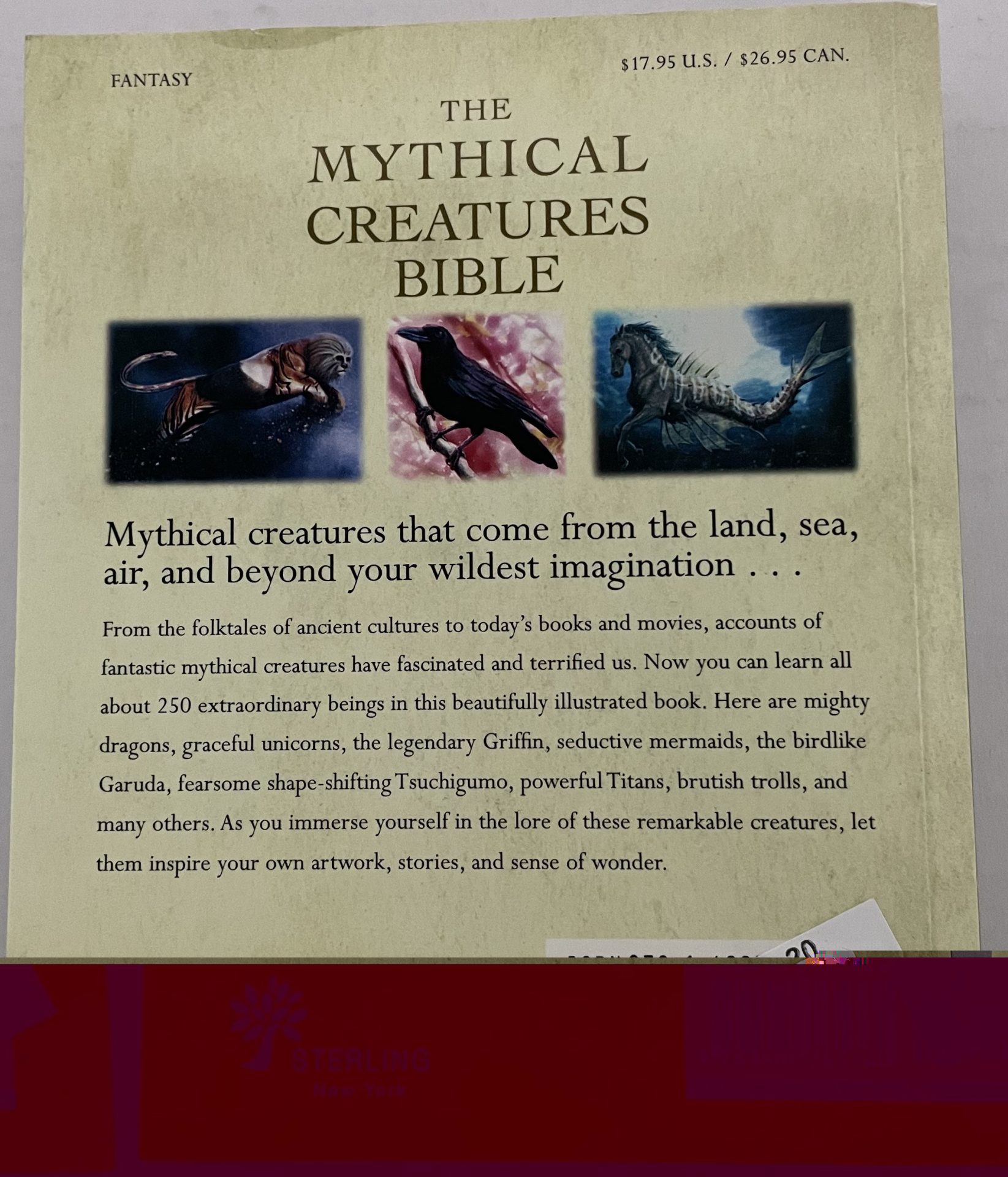 MYTHICAL CREATURES BIBLE BACK