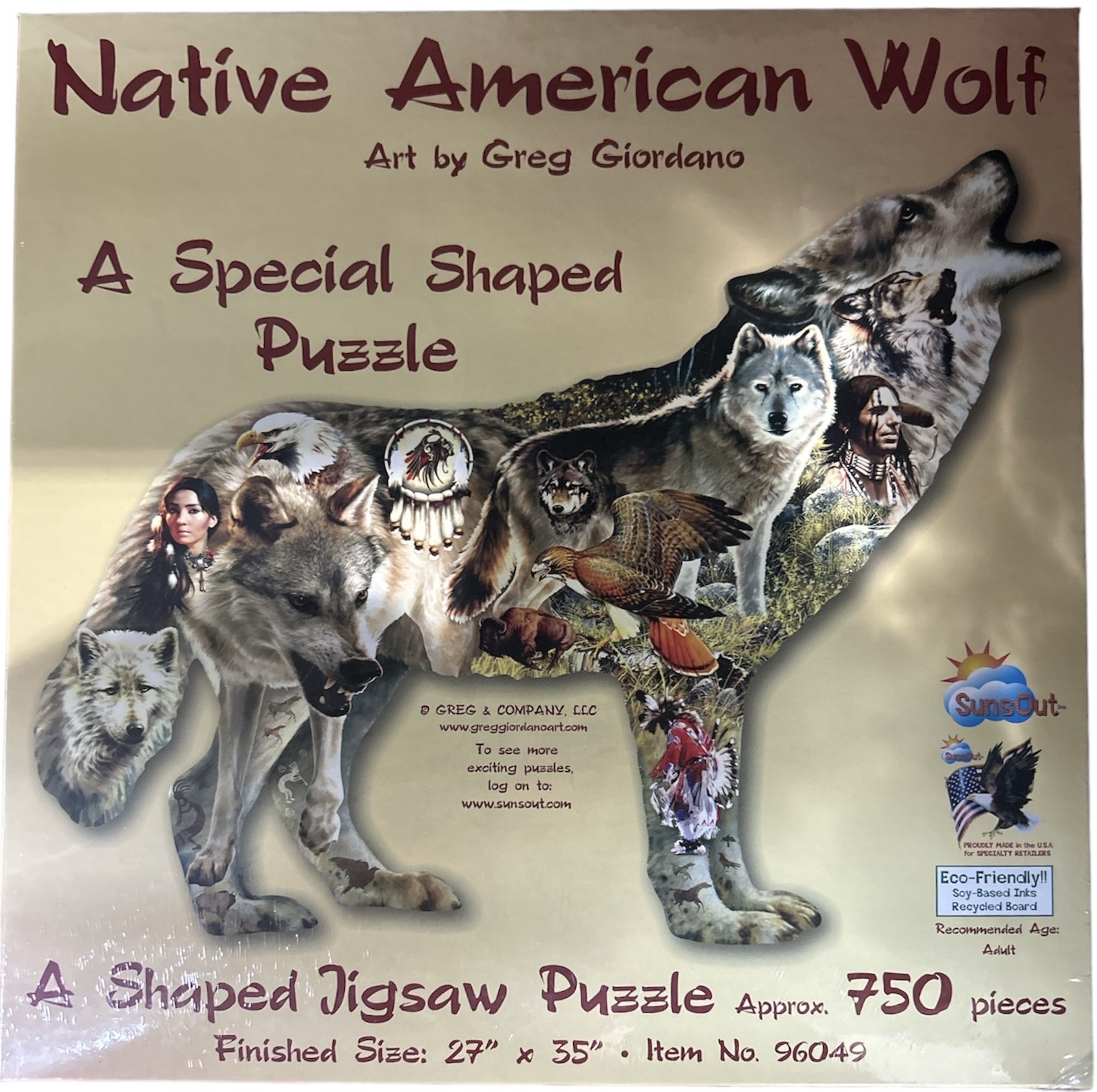 NATIVE AMERICAN WOLF 96049