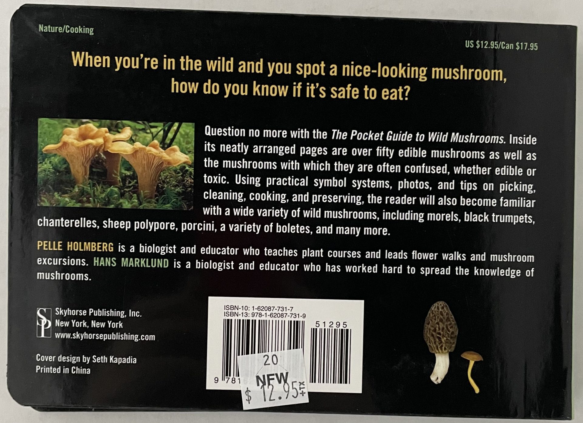 POCKET GUIDE TO WILD MUSHROOMS BACK