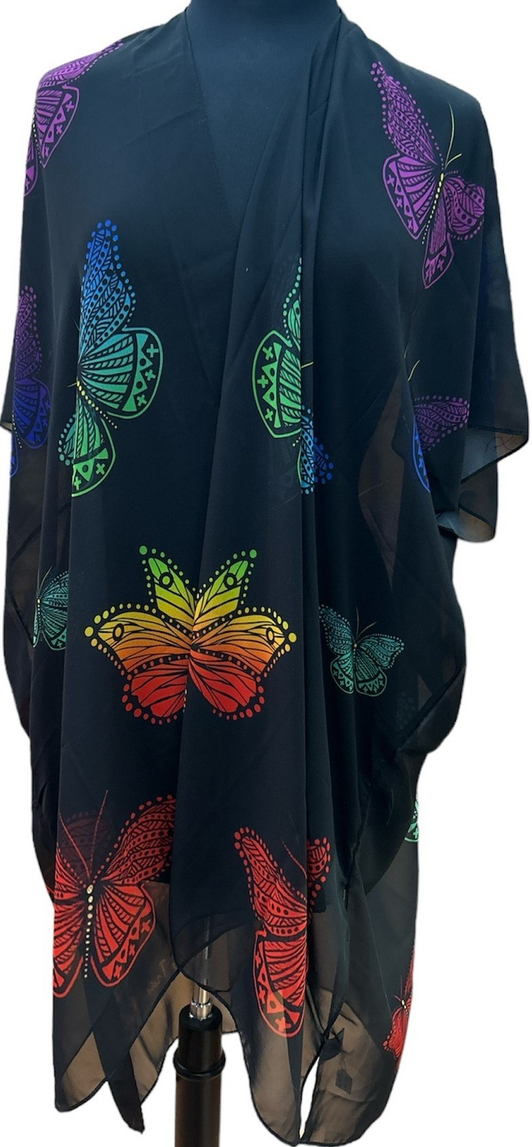 RAINBOW BUTTERFLY SHEER JACKET