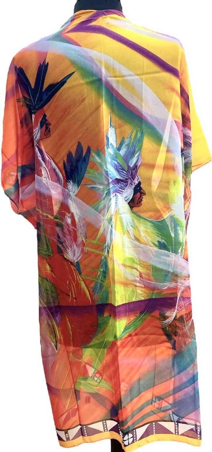 RAINBOW DANCE SHEER JACKET BACK