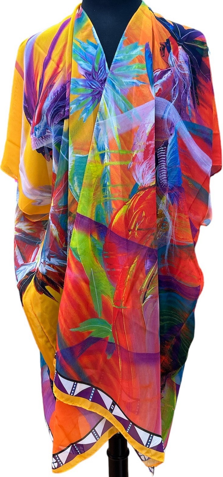 RAINBOW DANCE SHEER JACKET FRONT