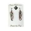 Sn04-Earring w feathers