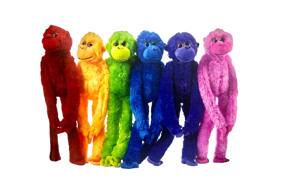 4141×0 hanging rainbow monkey