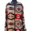 fleece jacket no hood aztec