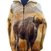 full zip fleece no hood buffalo