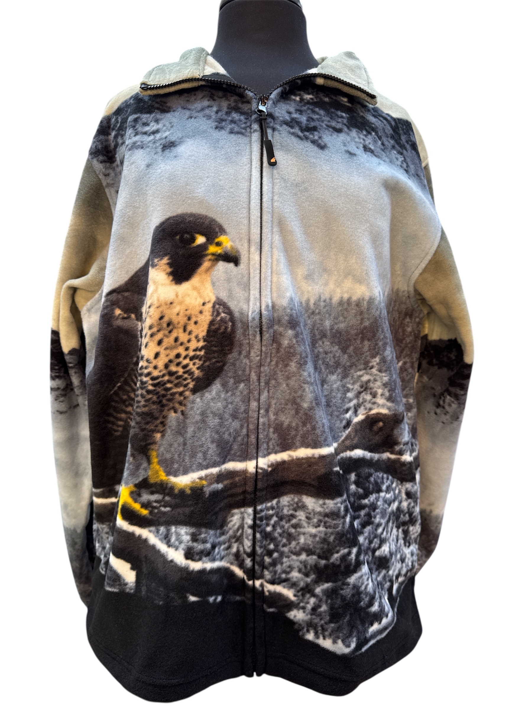 full zip fleece no hood falcon