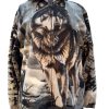 full zip fleece no hood gray wolf